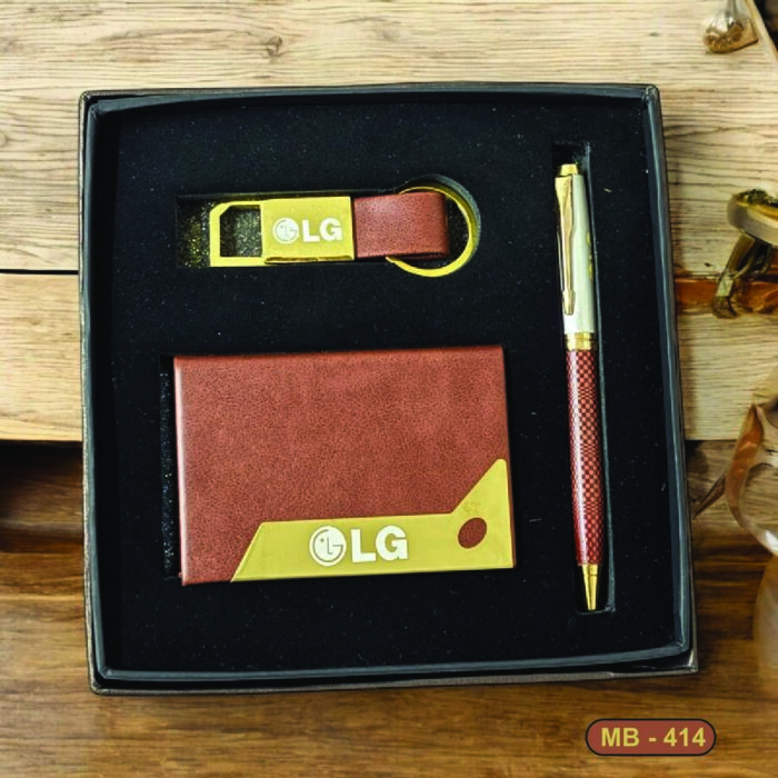 3 in 1 Metal Pen Set (414) - Image 1