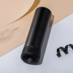 stainless steel water bottle with a digital temperature display - Image 5